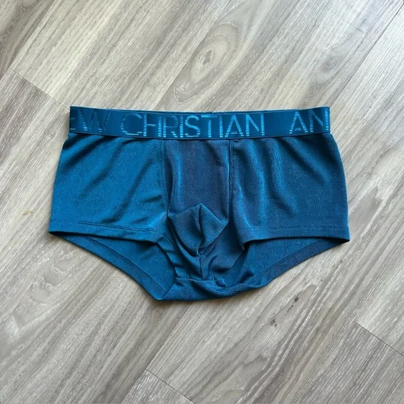 Andrew Christian | Sensual Rib Trunk w/ Almost Naked in Deep Teal (Small) - Picture 5 of 13